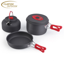 2-3 persons Outdoor Kits Camping Picnic Cookware Pots Kettles cooking set camping